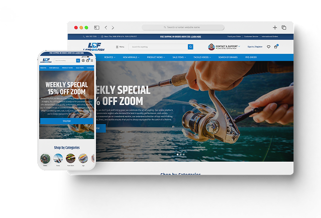 Land Big Fish E-Commerce Site